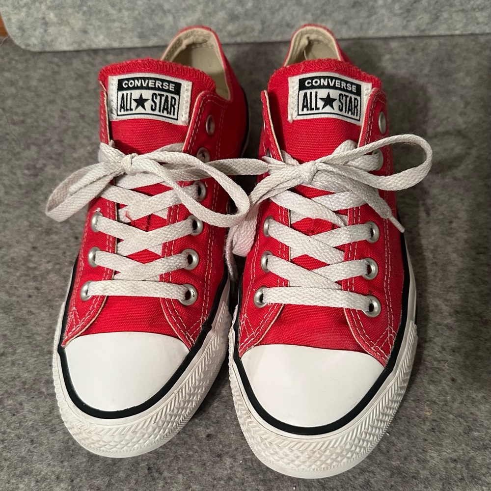 Converse Red All Star Sneakers Size 8